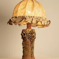 Sale Pamono Brutalist Ceramic Table Lamp attributed to Bodil Marie Nielsen, Denmark, 1960s