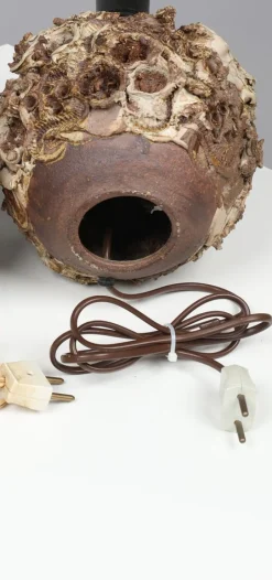 Discount Pamono Brutalist Ceramic Table Lamp by Bodil Marie Nielsen, Denmark, 1960s