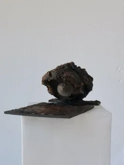 Sale Pamono Brutalist Ceramic Wall Sconce by Jouko Kytömaa, 1970s