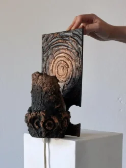 Sale Pamono Brutalist Ceramic Wall Sconce by Jouko Kytömaa, 1970s