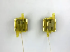 Discount Pamono Brutalist Danish Wall Lamps by Claus Bolby for Cebo Industri, 1970s, Set of 2