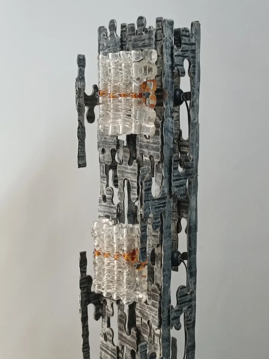 Best Pamono Brutalist Floor Lamp attributed to Albano Poli for Poliarte, 1970s