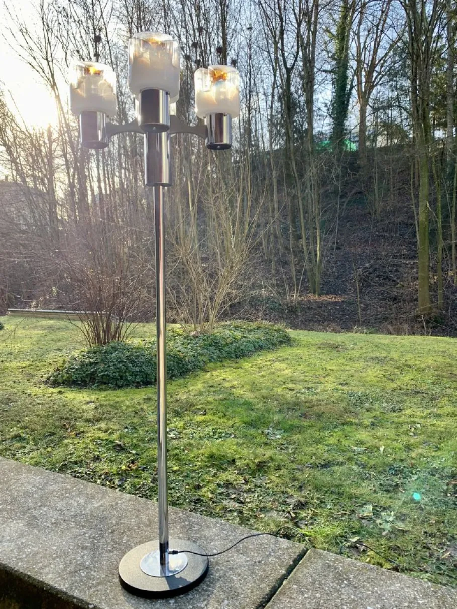 Online Pamono Brutalist Floor Lamp by Gaetano Sciolari for Nason Mazzega, 1960s