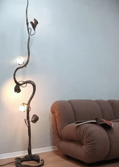 New Pamono Brutalist Floor Lamp by Salvino Marsura, 1970s