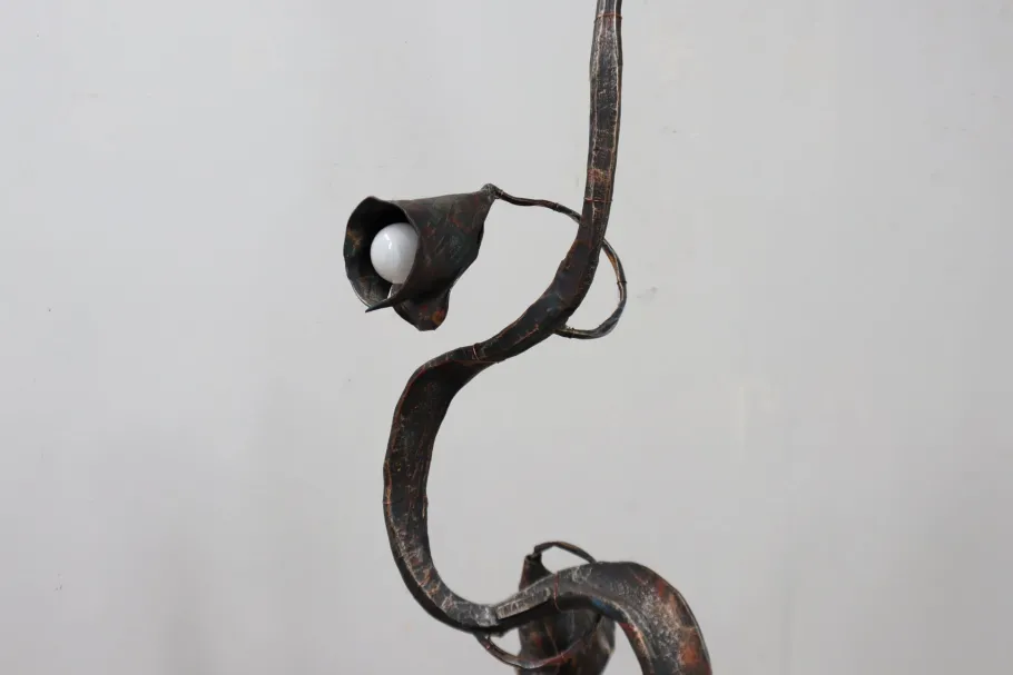 New Pamono Brutalist Floor Lamp by Salvino Marsura, 1970s