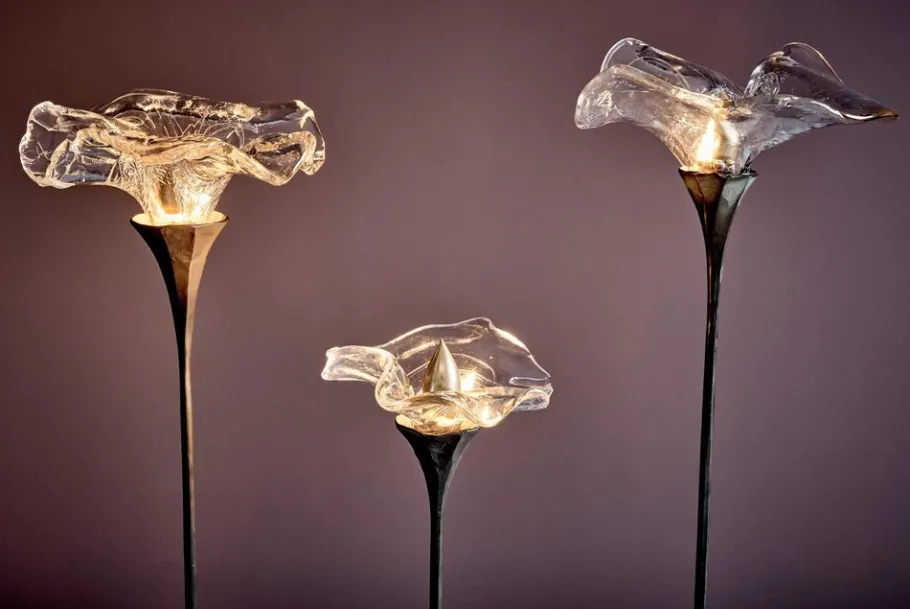 Clearance Pamono Brutalist Floor Lamps attributed to Lothar Klute Germany, 1980s, Set of 3