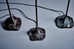 Clearance Pamono Brutalist Floor Lamps attributed to Lothar Klute Germany, 1980s, Set of 3