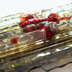 Sale Pamono Brutalist Glass Wall Sconce by Chartres Raak, 1960s