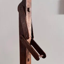 New Pamono Brutalist Lamp with Adjustable Wooden System and Shade, 1950