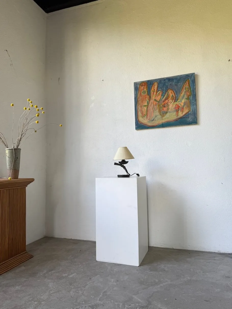 Clearance Pamono Brutalist Metal Lamp, 1950s