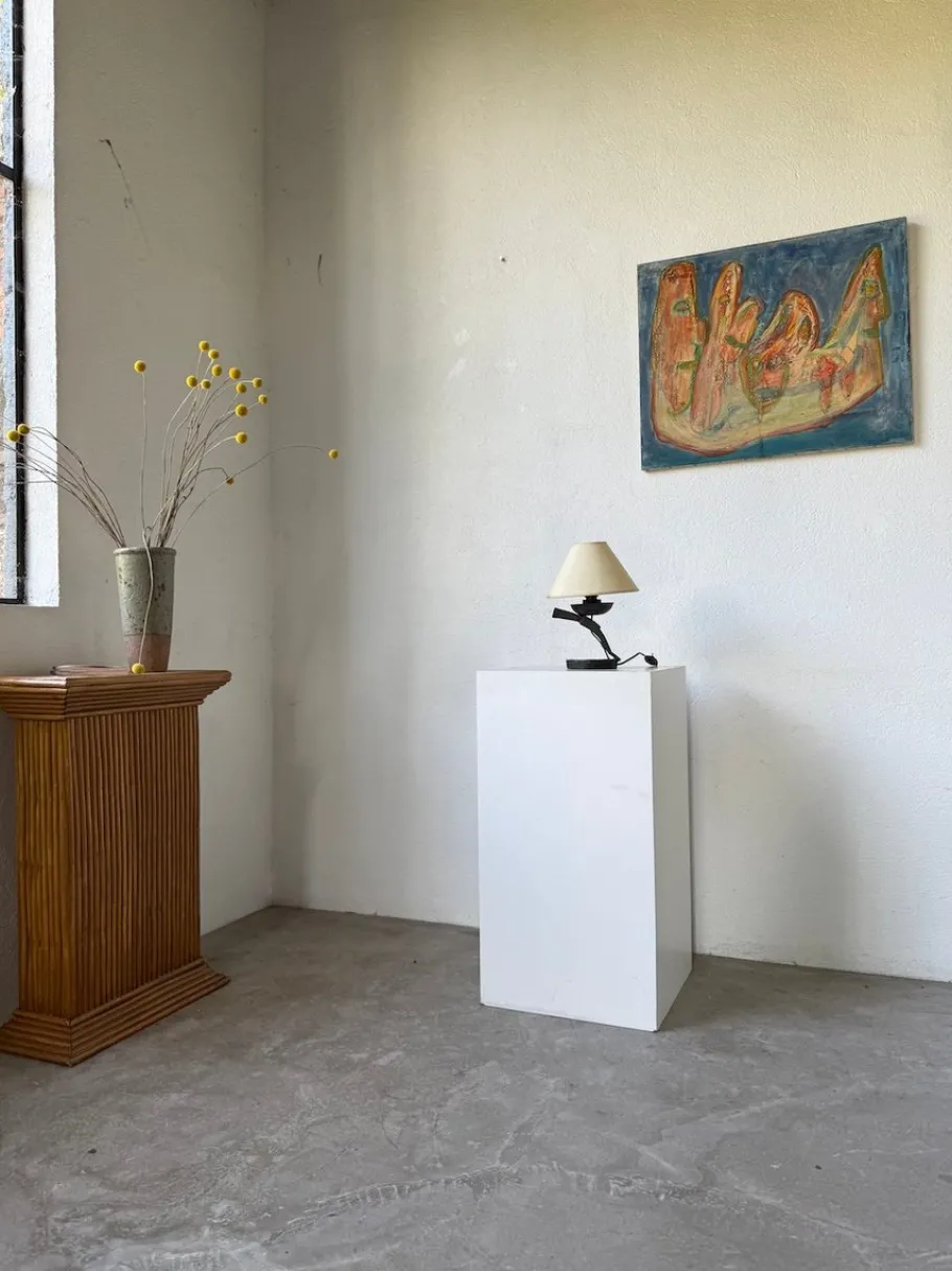 Clearance Pamono Brutalist Metal Lamp, 1950s