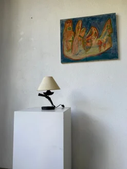 Clearance Pamono Brutalist Metal Lamp, 1950s