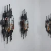 Best Pamono Brutalist Murano Glass Strips Sconces, Italy, 1970s, Set of 3