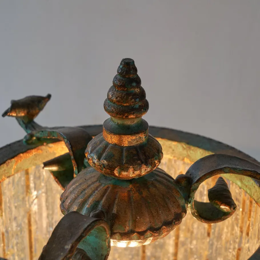 Discount Pamono Brutalist Table Lamp in Murano Glass from Biancardi & Jordan, Verona, 1950s