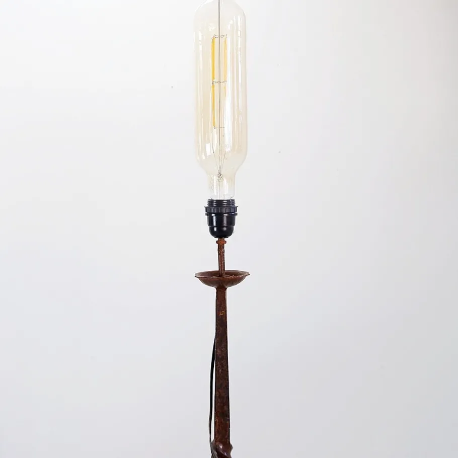 Best Pamono Brutalist Wrought Iron Floor Lamp