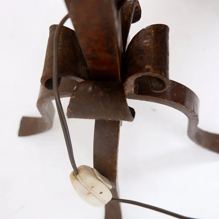 Best Pamono Brutalist Wrought Iron Floor Lamp