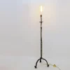 Sale Pamono Brutalist Wrought Iron Tripod Floor Lamp, 20th Century