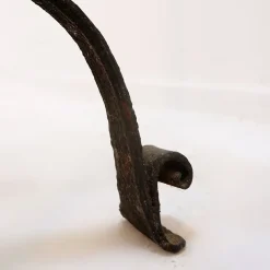 Sale Pamono Brutalist Wrought Iron Tripod Floor Lamp, 20th Century