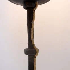 Sale Pamono Brutalist Wrought Iron Tripod Floor Lamp, 20th Century