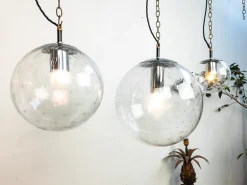 Discount Pamono Bubble Glass Pendant Lights from Raak Amsterdam, Set of 3