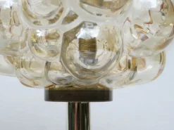 Pamono Bubble Glass Table Lamps by Helena Tynell for Limburg, 1960s, Set of 2