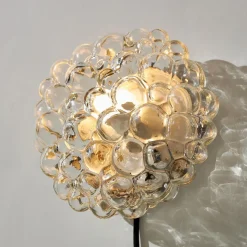 New Pamono Bubble Glass Wall Light by Helena Tynell for Limburg, 1960s