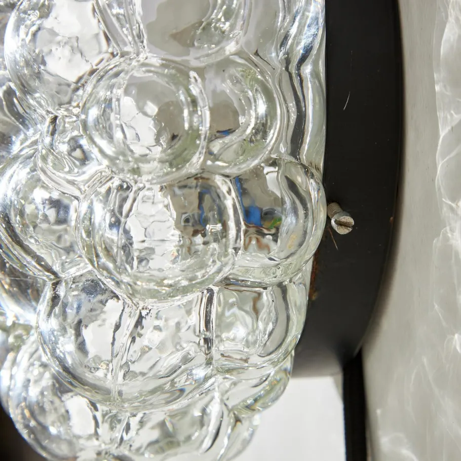 New Pamono Bubble Glass Wall Light by Helena Tynell for Limburg, 1960s