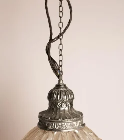 Discount Pamono Bubble Pendant Light in Textured Rosé Glass Glashütte Limburg, 1960s