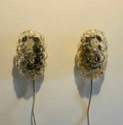 Hot Pamono Bubble Wall Lights attributed to Helena Tynell, 1960s, Set of 2