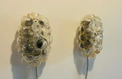 Hot Pamono Bubble Wall Lights attributed to Helena Tynell, 1960s, Set of 2