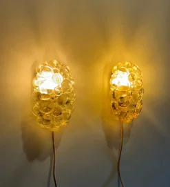 Hot Pamono Bubble Wall Lights attributed to Helena Tynell, 1960s, Set of 2