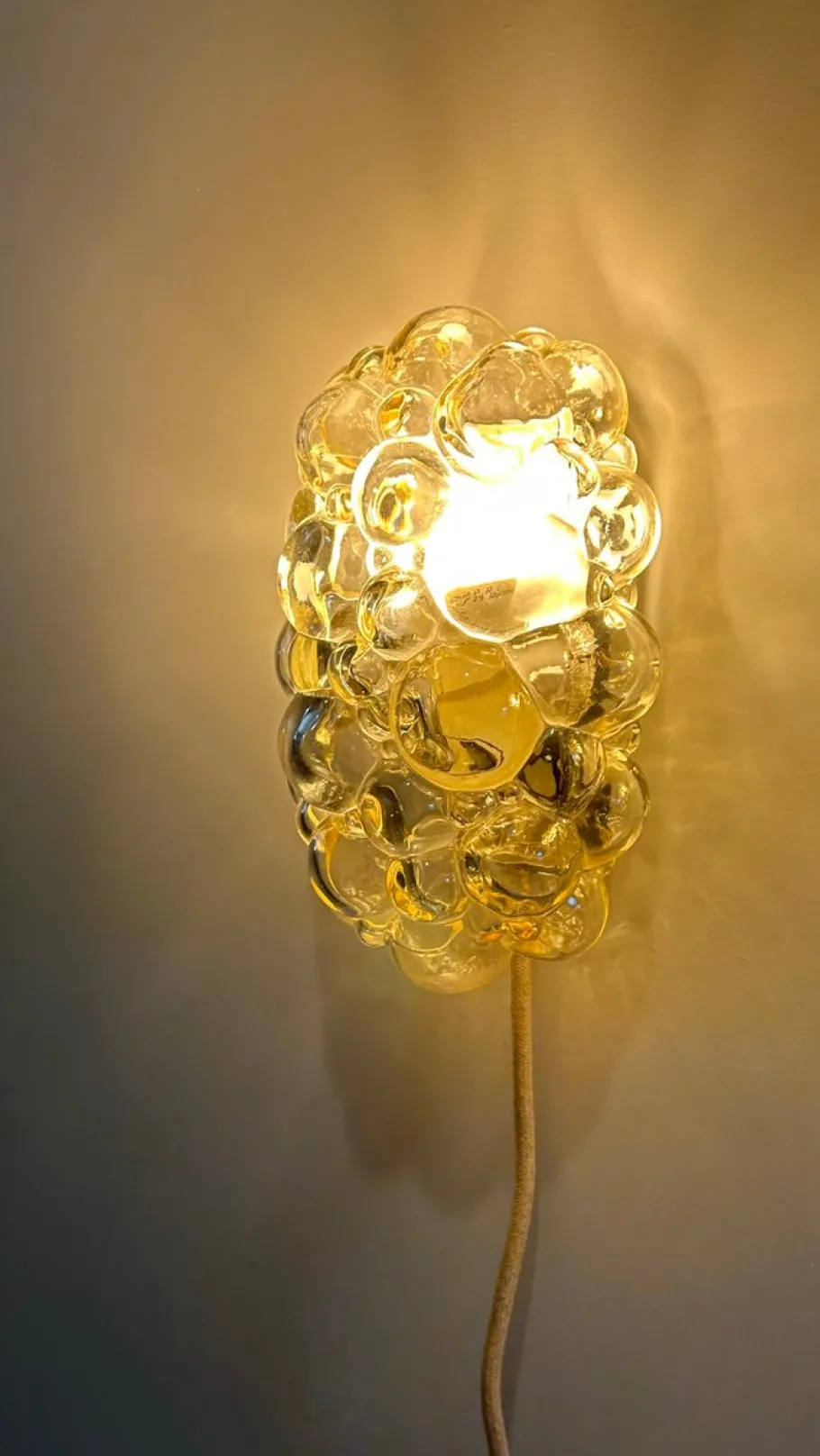 Hot Pamono Bubble Wall Lights attributed to Helena Tynell, 1960s, Set of 2
