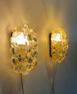 Hot Pamono Bubble Wall Lights attributed to Helena Tynell, 1960s, Set of 2