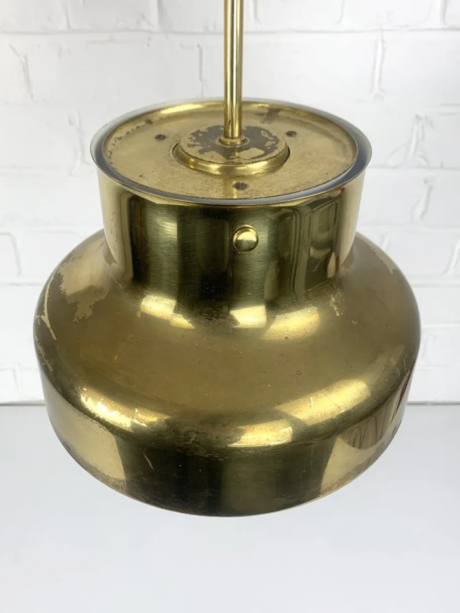 Online Pamono Bumling Pendant Lamps in Brass by Anders Pehrson for Ateljé Lyktan, 1960s, Set of 2