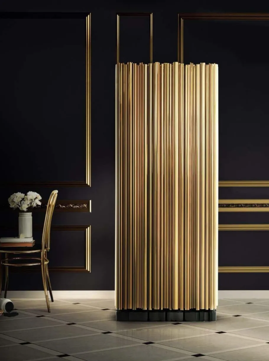 Online Pamono Cabinet in Gold-Plated Brass