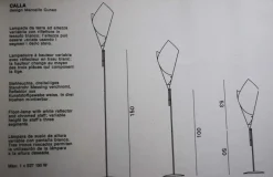 Clearance Pamono Calla Floor Lamps by Marcello Cuneo for Valenti, Italy, 1975, Set of 2