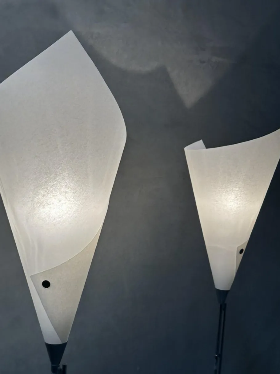 Best Pamono Calla Floor Lamps by Marcello Cuneo for Valenti, Italy, 1975, Set of 3