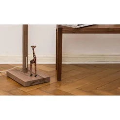 New Pamono Campanula Floor Lamp in Natural Oak and Porcelain by Frau Caze