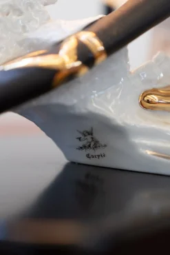 Outlet Pamono Carpiè Dancer Sculpture Table Lamp in Murano Glass and Ceramic, 1970s