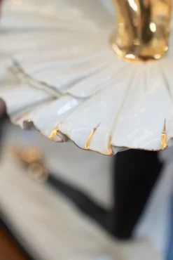 Outlet Pamono Carpiè Dancer Sculpture Table Lamp in Murano Glass and Ceramic, 1970s