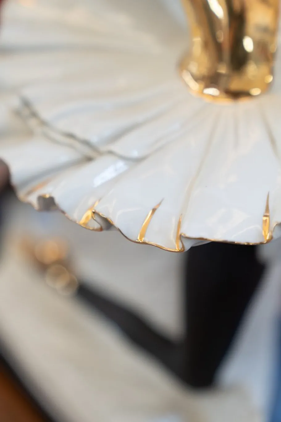 Outlet Pamono Carpiè Dancer Sculpture Table Lamp in Murano Glass and Ceramic, 1970s