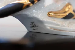 Outlet Pamono Carpiè Dancer Sculpture Table Lamp in Murano Glass and Ceramic, 1970s