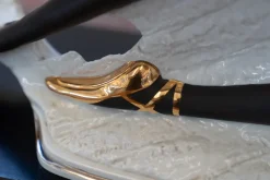 Outlet Pamono Carpiè Dancer Sculpture Table Lamp in Murano Glass and Ceramic, 1970s