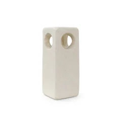 New Pamono Carved Limestone Table Lamp by Albert Tormos, France, 1970s