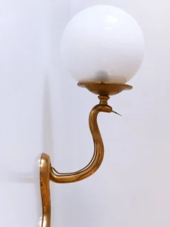 Sale Pamono Cast Brass Cobra Wall Lamp attributed to Maison Jansen, 1950s
