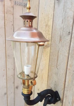 Discount Pamono Cast Iron and Copper Wall Lantern