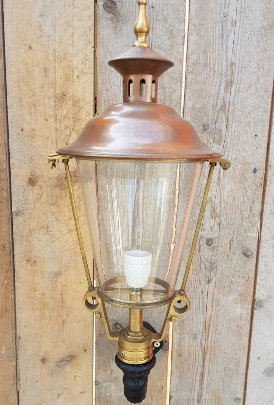 Discount Pamono Cast Iron and Copper Wall Lantern