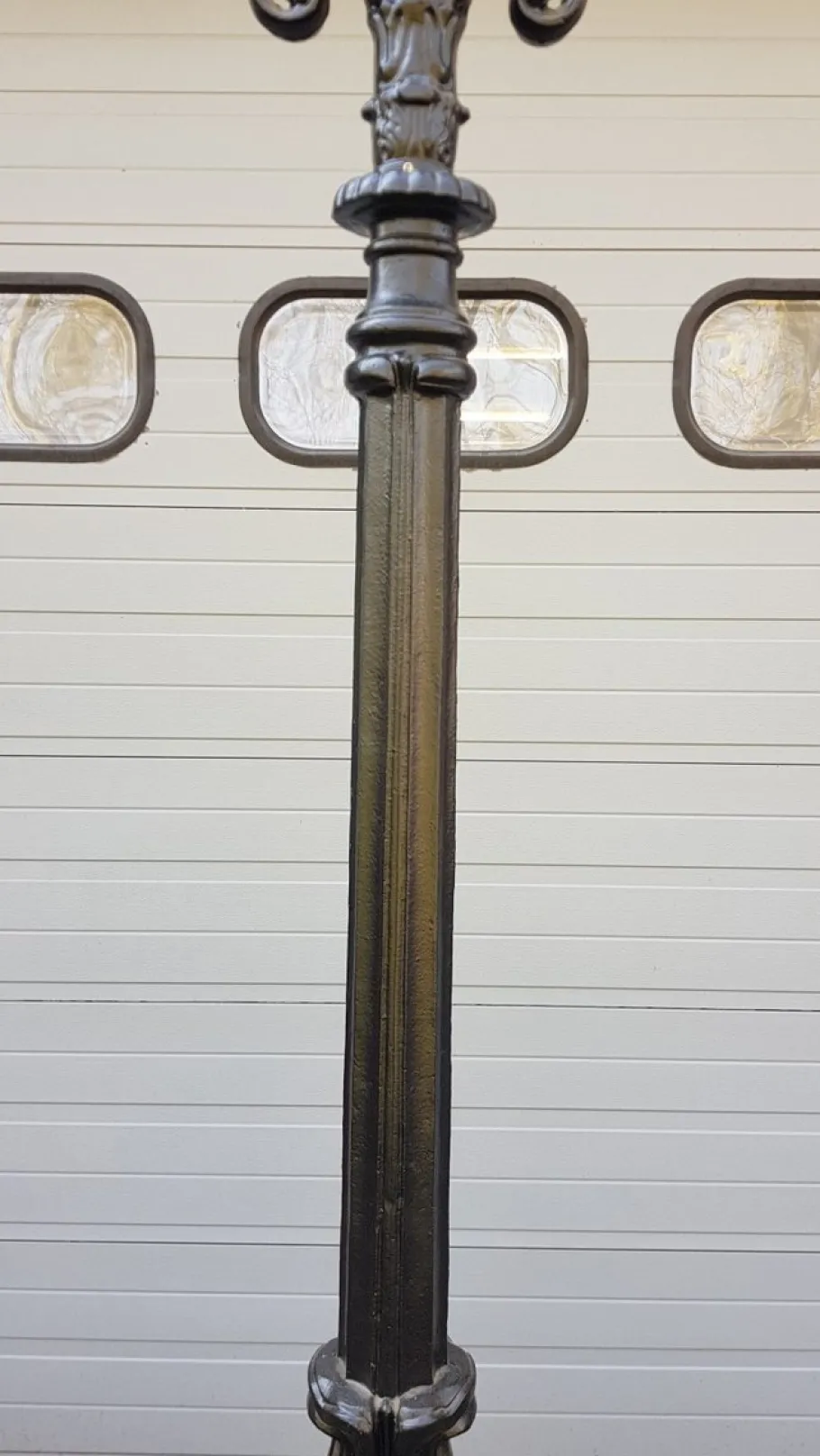 Outlet Pamono Cast Iron Lamp Post Doetinchem with Copper Square Lantern