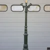 New Pamono Cast Iron Lamp Post M2 with Round Copper Lantern