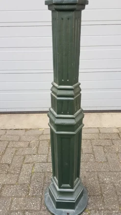 New Pamono Cast Iron Lamp Post M2 with Copper Square Lantern